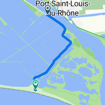 Salins de Giraud à la mer