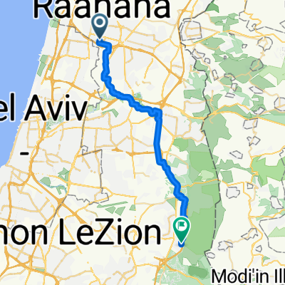 Raanana to Bet Nehemia