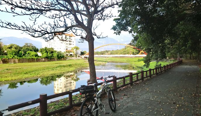 Photo 1 of the Bikemap route "20190302南濱美崙溪早餐迷路行"