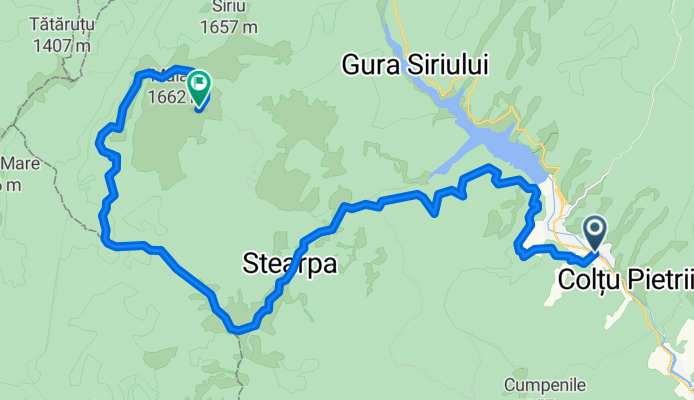 DN 10 (pana in Lacul Siriu)  - Lacul Vulturilor