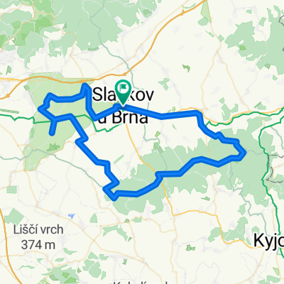 Okruh Slavkov-Ždánický les-Mohyla míru