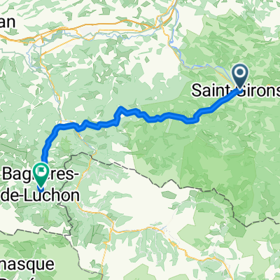 Pyreneen dag 3 -  St Girons - Bagneres de Luchon