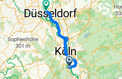 Route in der Bikemap App öffnen