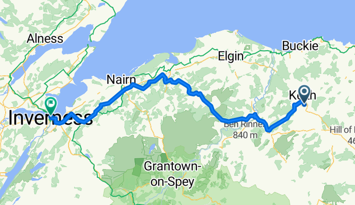 Blackhillock to Inverness