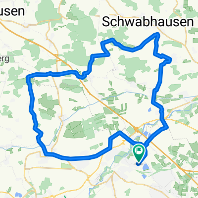 Trainingsrunde ca. 40km Asphalt