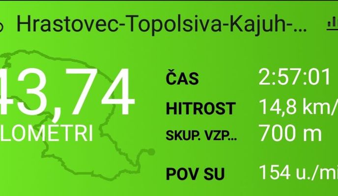 Foto 2 der Bikemap-Route "Hrastovec-Topolsiva-Kajuh-Veluja-Hrastovec 16.03.2019"