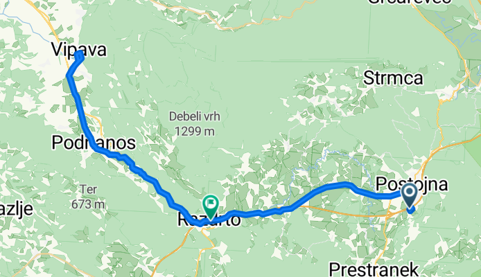 Postojna - Vipava - Postojna