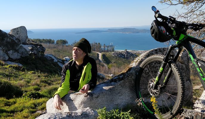 Foto 1 de la ruta de Bikemap "Ruta : vigo - chan de brito - vigo."