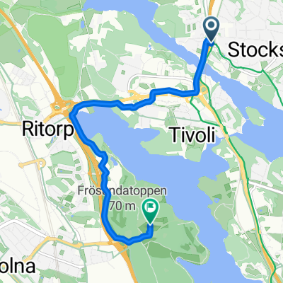 Lidl Stocksund to Haga Trädgårdscafe