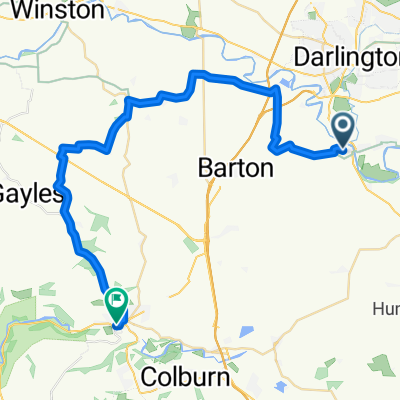 Croft-Richmond 33km via W Layton