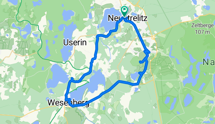 Neustrelitzer Seenvielfalt 35km