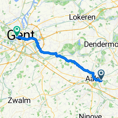 aalst gent langs wetteren/schelde