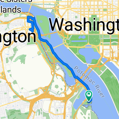 Snail-like route in Arlington