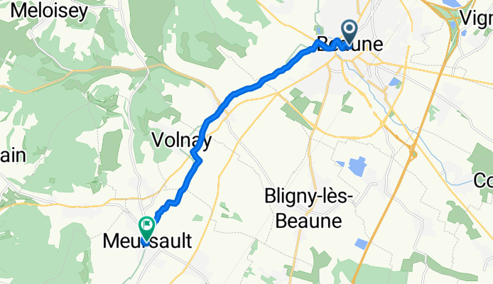 Beaune to Meursault