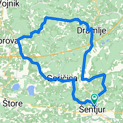 Čez Ljubečno in Bovše preko Dramelj