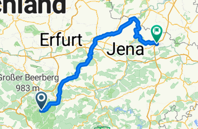 Route in der Bikemap App öffnen