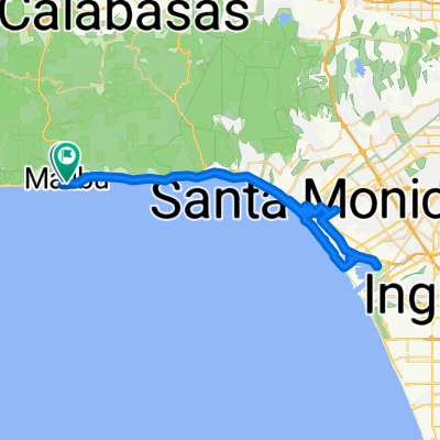 Malibu beach to Santa Monica