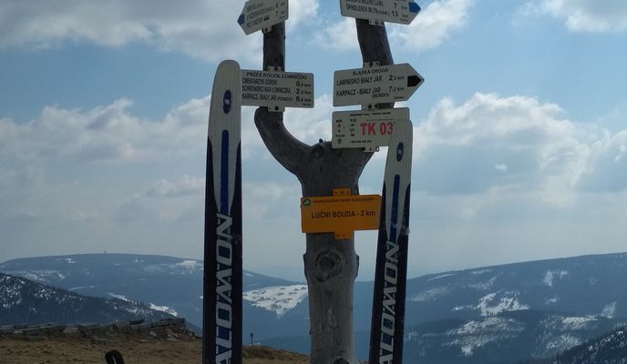 Photo 1 of the Bikemap route "07.04.19 Lucni Bouda"