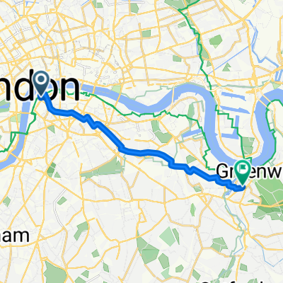 cycling to work quite route