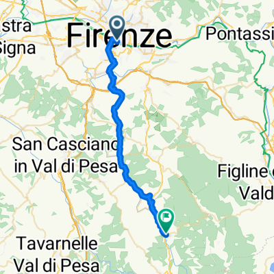 Ziua 1 Toscana Florenta - Greve in Chianti 29 km 510m/320 m