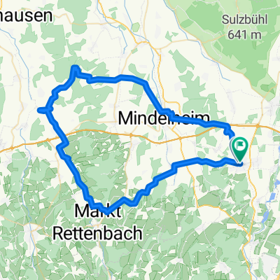 Wörishofen-Eutenhausen-Daxberg-Baumgärtle-Mindelheim-Wörishofen