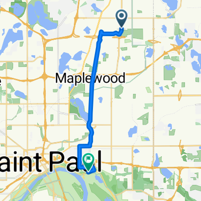 B2B00358 55110>55106 via Bruce Vento Trl, Johnson Pkwy, Earl St
