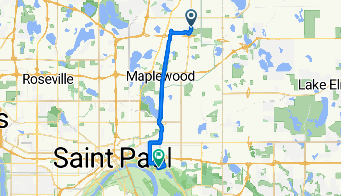 B2B00358 55110>55106 via Bruce Vento Trl, Johnson Pkwy, Earl St