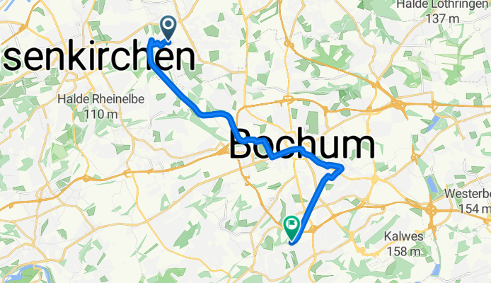 Kreuzung Springorum-Radweg,-Alleestr.Treffpunkt