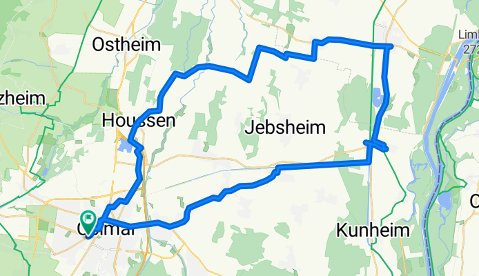COLMAR-COLMAR via marckolsheim/houssen 50KMS