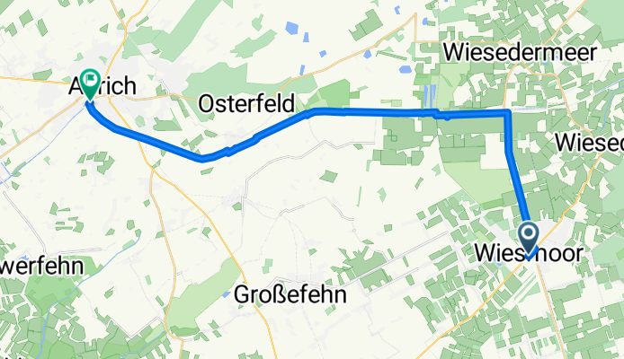 Am Ems-Jade-Kanal entlang nach Wiesmoor