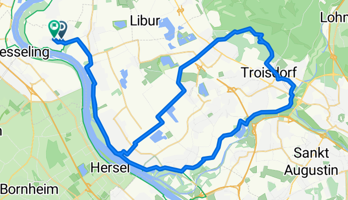 Lülsdorf-Rheidt-Heidekönig-Mondorf u. zurück