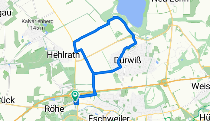 Route nach Dürwiss   klein-fein