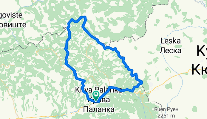 Крива Паланка граница