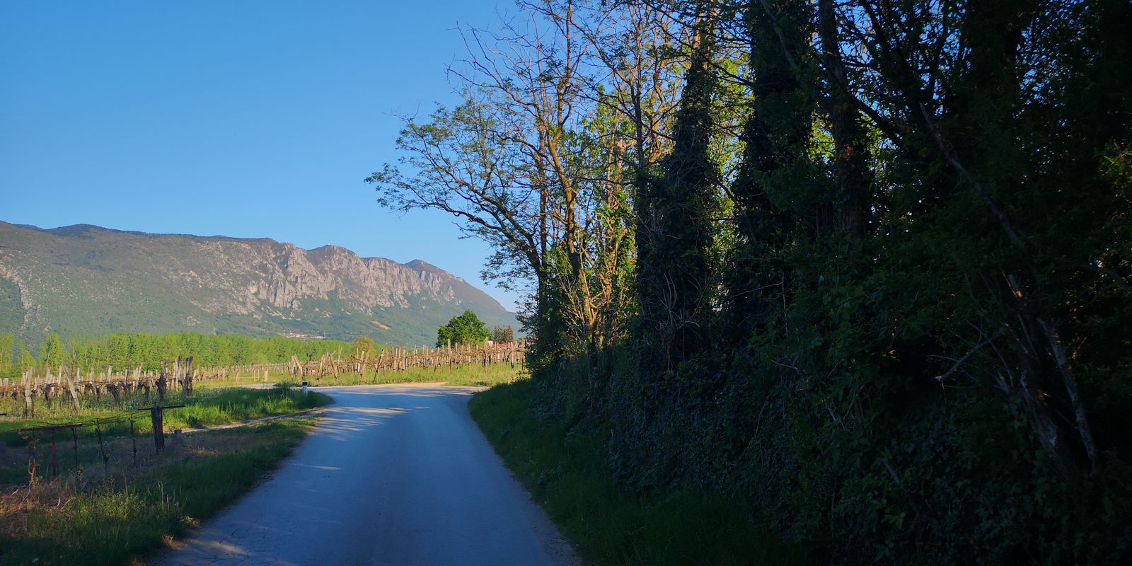 from Ajdovščina to our campsite 😊