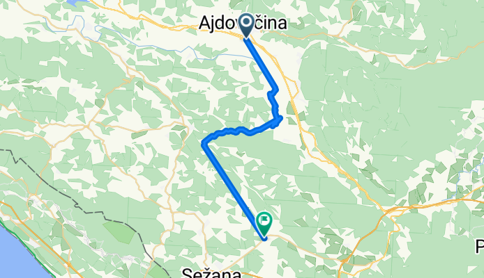 from Ajdovščina to our campsite 😊