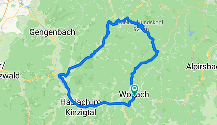 Wolfach - Biberach - Bad Peterstal - Wolfach