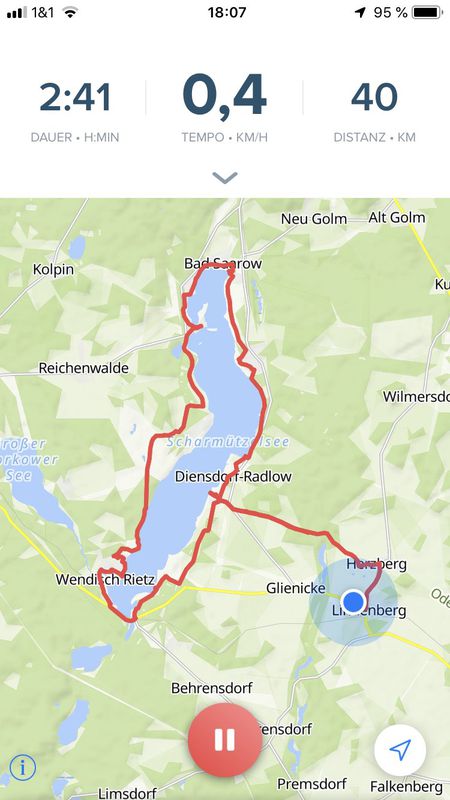 Roberts erste Route am schwielochsee