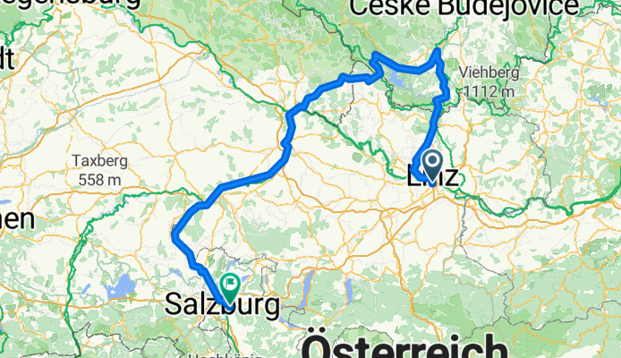 Linz - Krumau - Lipno nach Salzburg