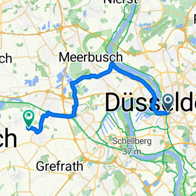 23,06 km über Rhein, Meerbusch und Ikea