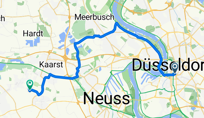 23,06 km über Rhein, Meerbusch und Ikea