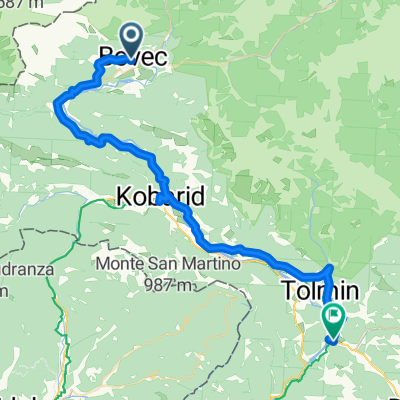 SLO 5, Bovec - Vodopad Virje. Vod. Boka - Kobarid - Tolmin - Most na Soči