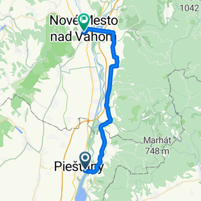 Piešťany - Moravany n.V. - N.Mesto n. Váhom