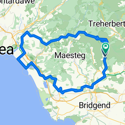aberavon Bwlch circular 78km