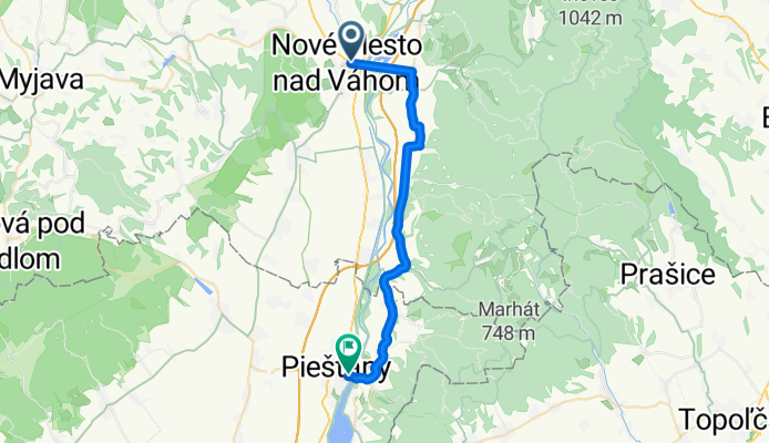 Nové Mesto n.Váhom - Hrádok - Lúka - Piešťany