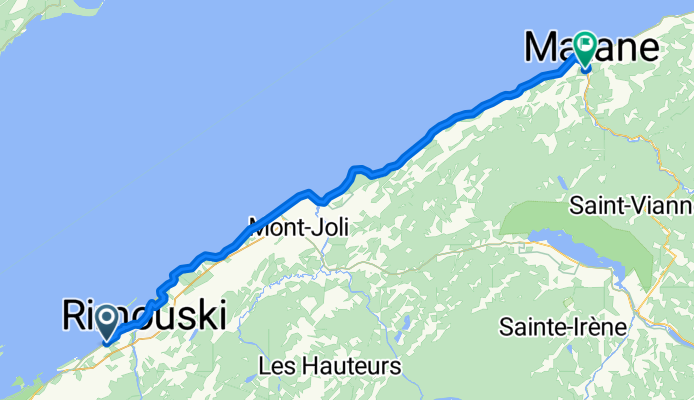 1081002 8of12 QC - 10b Rimouski, QC to Matane, QC (The camping Matane River) 105km