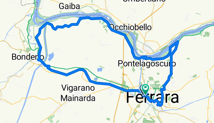 Schifanoia Eisdiele Route. Kop. aus Kommot.