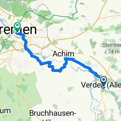 6.Etappe Weser Verden- Bremen