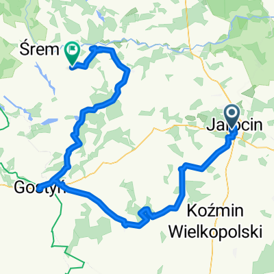 Jarocin - Jaraczewo - Koźmin Wlkp - Pogorzela - Piaski - Gostyń - Dolsk - Śrem