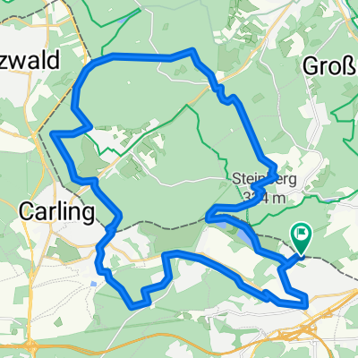 Espace Remaux-Tour par la carrière de Freyming