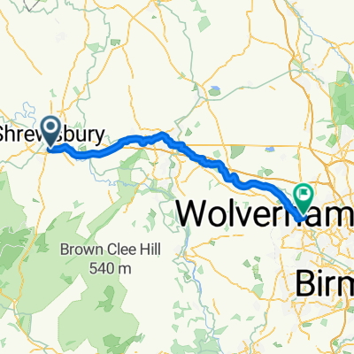 Wolverhampton to Shrewsbury FC return